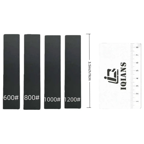 Image of 600#, 800#, 1000#, 1200# sanding files and a ruler from 15 Piece Must Have Basic Hobby Tool Kit For Model Building Gunpla And 3D Printing