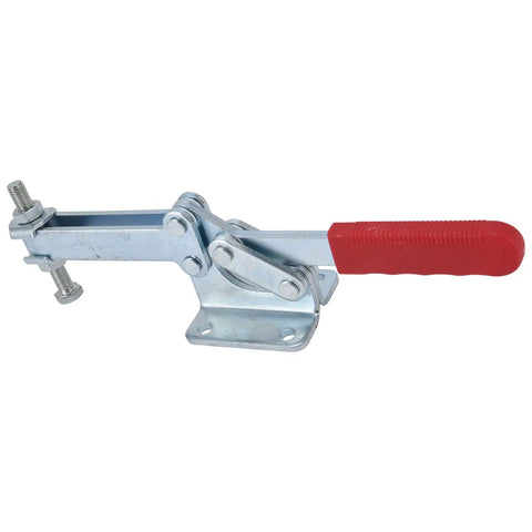 Heavy Duty Antislip Quick Release Horizontal Toggle Clamp With Red Finish, Hold Down Clamp For Woodworking Jigs And Fixtures, Welding And Drill Press Projects, Crosscut Sled, Built From Cold Rolled Steel For Tough, Reliable Performance You Can Trust.