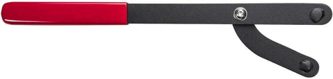 Universal camshaft pulley holding tool with red handle for Honda and Toyota engines