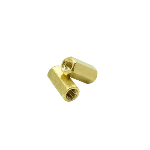 Brass Hex Standoff Spacers M3x10mm Female Thread 10mm Length Hexagonal Pillar Nuts For DIY Electronics Mounts Durable Anti Corrosion Easy Install 50 Pieces
