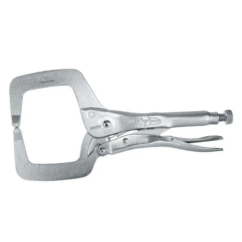 Heavy Duty Locking C Clamp Tool 11 Inch With 4 Inch Jaw Opening, Locking Pliers, Adjustable Pressure, side view