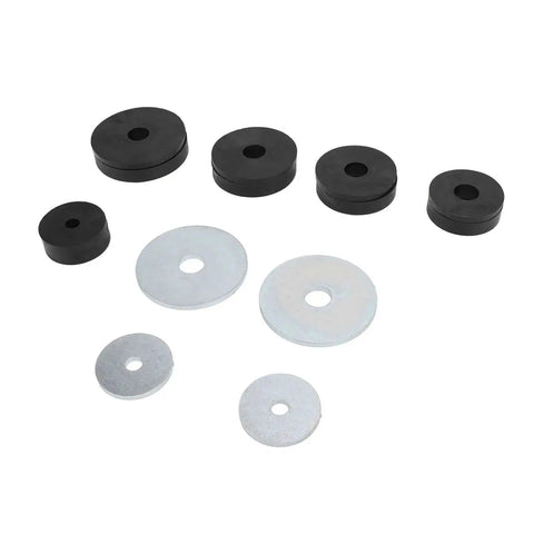 Sheet Metal Dimple Die Set in Carbon Steel with Flared Hole Dies and Backing Discs for Harbor Hydraulic Punch Driver