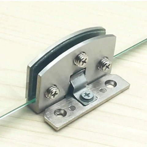 Stainless Steel Glass Door Hinge Pivot Clamp For Bathroom Cabinets And Showcases, Soft Close, Heavy Duty 6-8.76mm And 5-8mm Fits