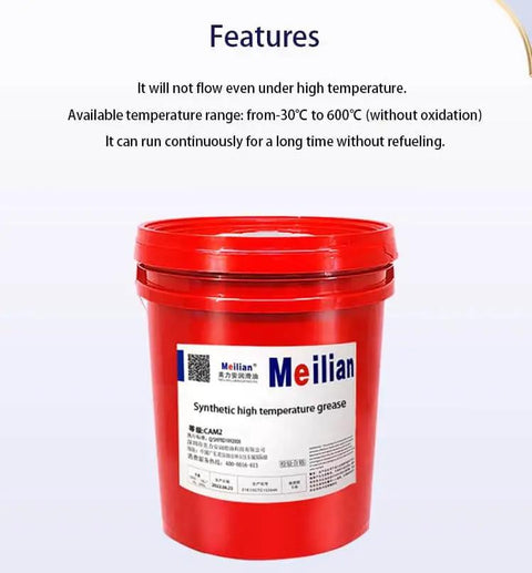 High Temperature Synthetic Lithium Based Grease for Bakery Equipment and Conveyor Chains, Yellow Lubricant