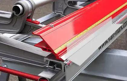 Close-up of the Series S 12 Ft 6 In Siding Brake Contractor Model for Pro Level Aluminum and Steel Siding Bends with Quick Release