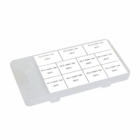 330 Pcs 11 Size Silicone O Ring Kit For Pressure Washer And Compressor Valves Pro Grade VMQ White O Rings box