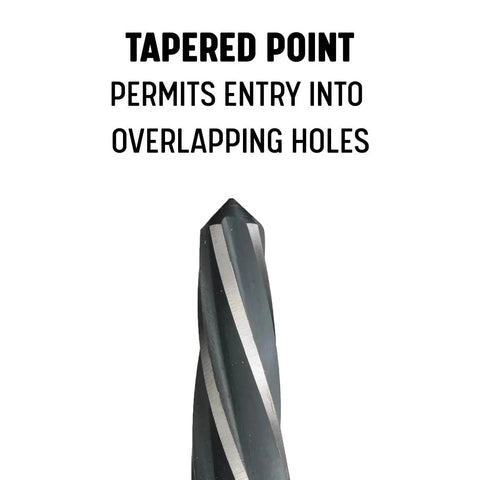 Five Eighth Inch Bridge Reamer For Construction And Hole Alignment With Half Inch Shank DWR Series Tapered Entry Point