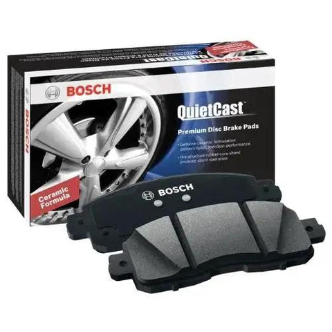 Brake pad set (rear) Bosch QuietCast ceramic pads with packaging box.