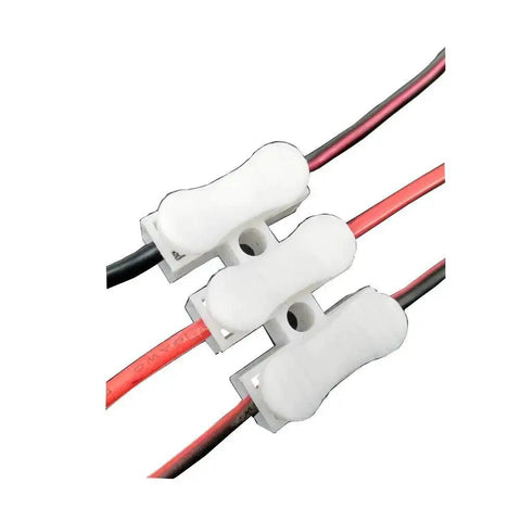 60 Pcs 3P CH3 Quick Connector Spring Wire Terminal Block for LED Light Bar Connection, spring cable clamp, 3-way splice.