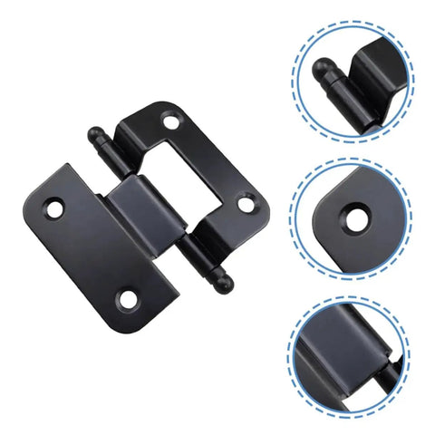 Six Pack Cabinet Door Hinges Replacement Durable Self Closing Hinges For Cupboard Interior Doors With Smooth Edges And Heavy Duty Build