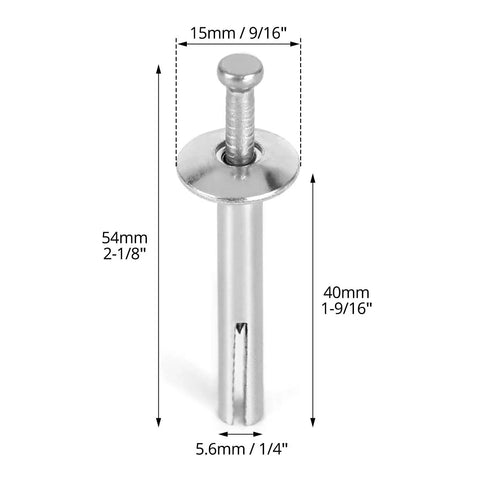 500-Pack Heavy-Duty Hammer-Drive Nails 1/4 Inch By 1-1/2 Inch For Concrete And Brick Walls Ideal For Secure Anchor Fastening