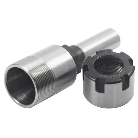 Half Inch Shank ER20 Router Collet Extension Rod for DIYers and Pros with Quarter Inch and Half Inch ER20 Spring Collets