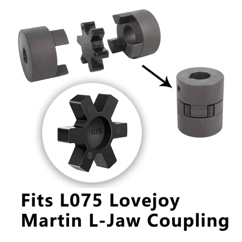 Flexible NBR Rubber Spider Insert For L Jaw Coupling L Jaw Coupler 5Pcs Center Insert Cushion And Shock Absorption Durable High Quality Mechanical Equipment Spare Parts For Industrial Drive Systems Go To Replacement