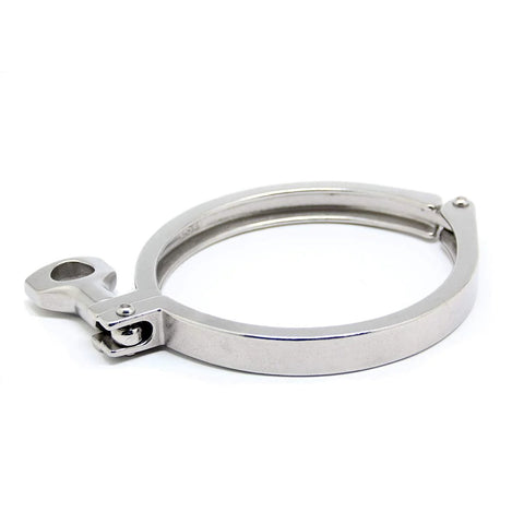 Tri-clamp with wing nut, stainless steel 304, 4-inch ferrule clamp (single pin)