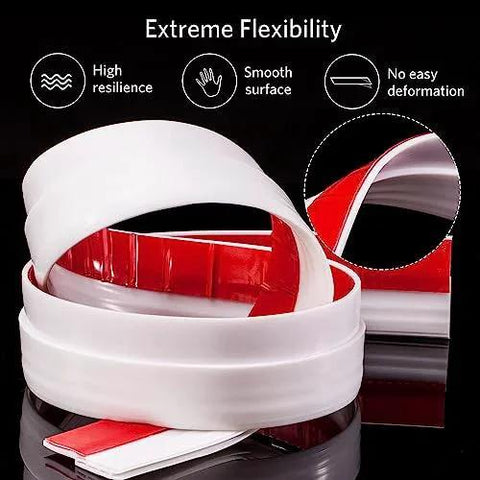 2 Inch By 39 Inch Self Adhesive Door Draft Stopper For Exterior And Interior Doors Weather Stripping Seal Door Sweep Noise Reduction