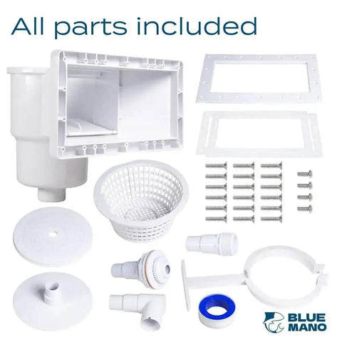 Wide Mouth Above Ground Pool Skimmer Kit Replacement For SP1091WM Dyna Skim 45 430 32192 with all parts included