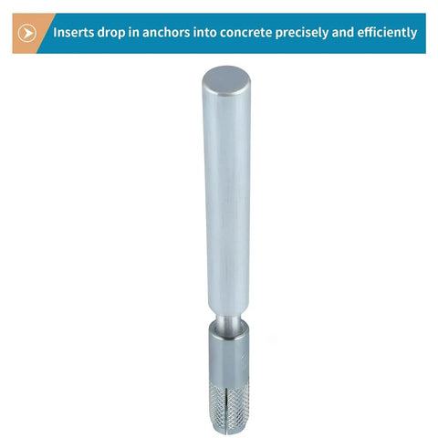 Hand setting tool for 30 Pcs Drop In Anchors With Hand Setting Tool For Concrete, shown with text description above.