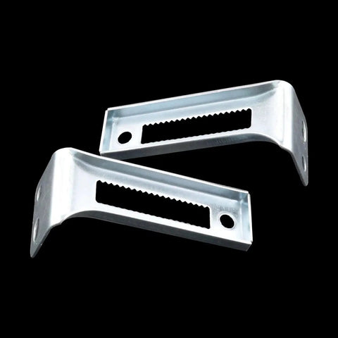 2 Pairs Silver Carbon Steel Double Folding Door Bottom Pivot Hardware For Sliding Doors Cupboards Balconies Bookcases And Storage Rooms, Waterproof Moisture Resistant, Durable Pivot Set