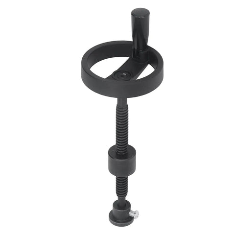 Self Locking Vise Screw For Workbench T16X220MM With 100MM Handwheel, 140MM Stroke, shown front view