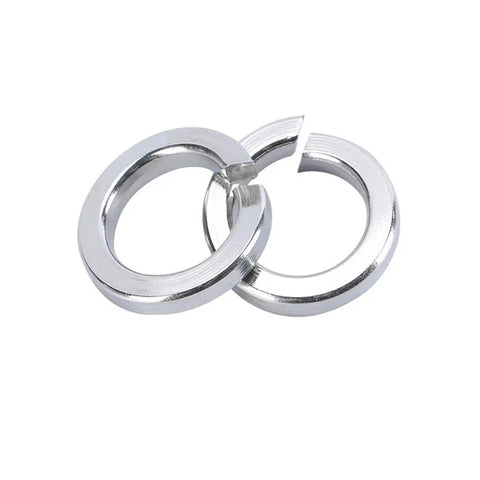 Heavy Duty M12 Split Lock Washers 100 Pack 304 Stainless Steel Rust Resistant Spring Lock Washers, close-up view