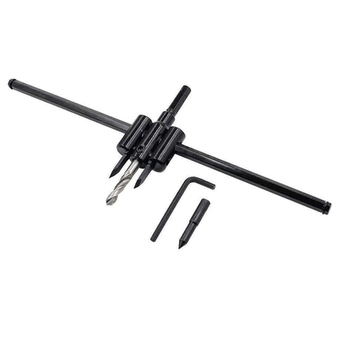 Adjustable Hole Saw Circle Cutter 1 3 16 Inch To 12 Inch Diameter Versatile Tool With Drill Bit And Hex Wrench For Drywall Wood Plywood Laminate And Composite Materials Luomorgo