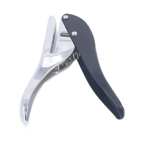 Ergonomic Handheld 1 Hole Paper Punch 8mm Diameter Full Metal Puncher That Handles Up To 25 Sheets And PVC Cards With 25mm Depth