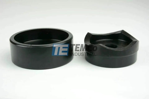 2-1/2 Inch Conduit Punch and Die Set for Hydraulic Knockout Driver With 3/4-16 Thread, 13 Ton Capacity, black oxide finish