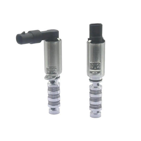 Front view of 2 Pcs Intake And Exhaust VVT Solenoids Set Compatible With Hyundai Sonata Elantra Coupe GT Tucson Kona And Kia Optima Forte Koup