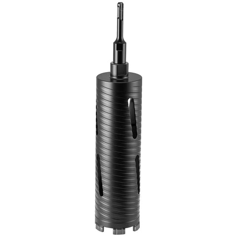 Heavy Duty Pro Grade Diamond Dry Core Drill Bit Set With 3 Inch Core Diameter 9-1/2 Inch Drilling Depth 5/8-11 Internal Thread