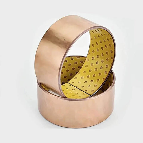Self Lubricating Composite Copper Bushing 28mm By 32mm By 35mm Oilless Bearing No Grease Needed With Built In Solid Lubricant And Oil Storage Hole