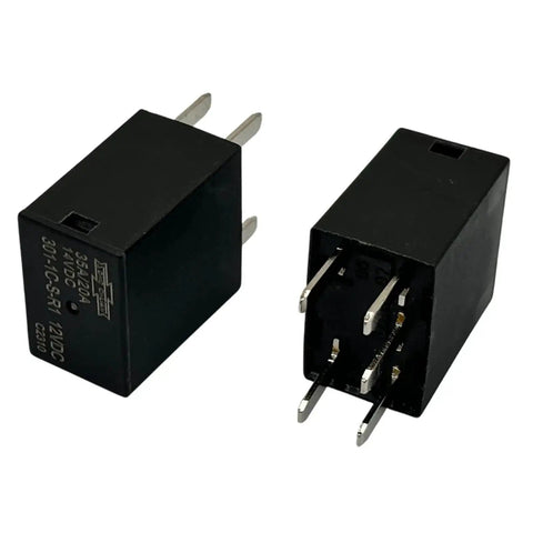12V DC SPDT Power Relay 4 Pin 35A Beefy High Current Relay Set Of 2 for automotive use with durable coil and quick switching