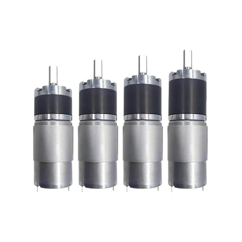 Four 42 Millimeter DC Motor With Planetary Gearbox 12V 24V High Torque Reduction Low Speed High Power 7 To 1351 RPM Heavy Duty Motors