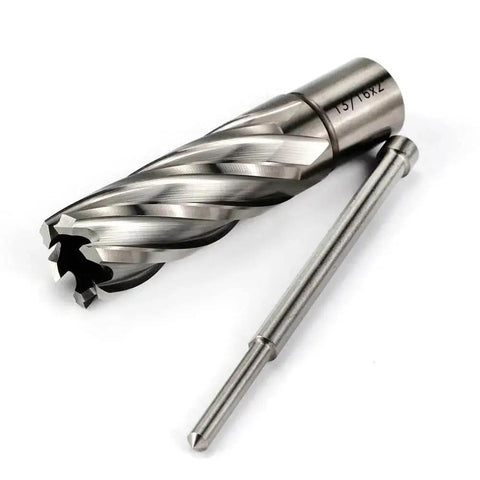 Beefy 13/16 Inch Annular Cutter For Magnetic Drill Press With 2 Inch Cutting Depth And 3/4 Inch Weldon Shank 2 Flat Pilot Pin And Dual Teeth