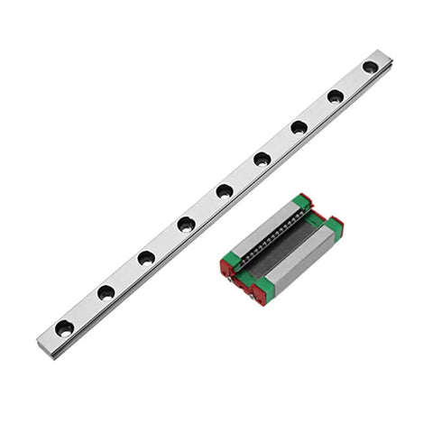MGN7H Miniature Linear Rail Slide For CNC Machines And 3D Printers Slick Low Friction Steel Ball Guide shown disassembled
