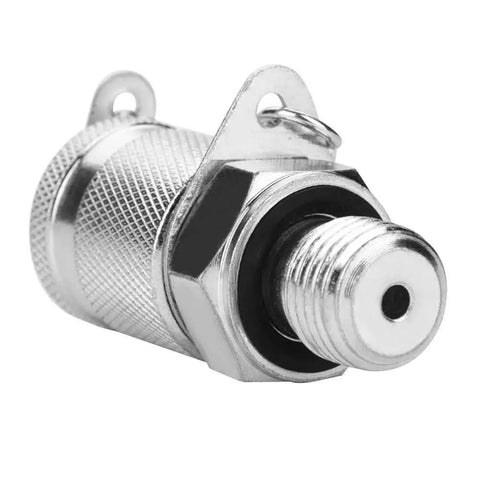 Side view of 63MPa/630BAR Hydraulic Pressure Test Coupling Kit adapter with G1/4 thread in carbon steel with leak-proof seals by Oumefar