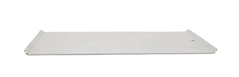 Wear-Ever Aluminum Cookie Sheet Pan 17 by 14 Inches, heavy-gauge aluminimum bake tray with even heating, side view
