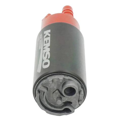 Front view of OEM Replace Intank Fuel Pump for 38mm Body Diameter, Beefed-Up 200 LPH Flow, ethanol and gasoline compatible.