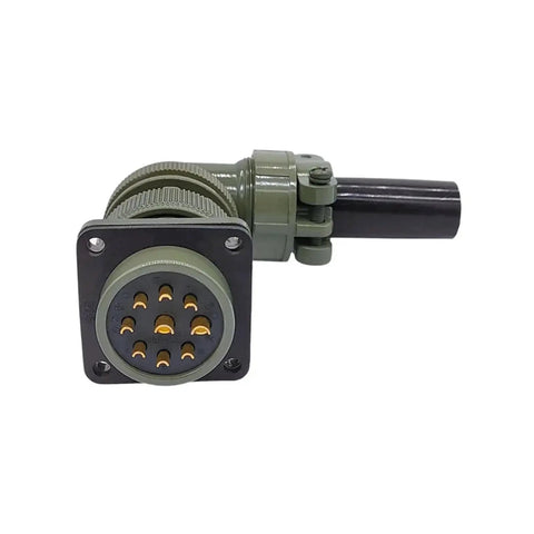 Front view of MIL-C Circular Connector Plug Set For 20-7 20-15 20-16 Series With MS3102A MS3108A Plugs, heavy duty military grade