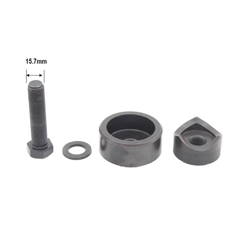 48mm Hole Punch Knockout Die And Punch Set For Homebrew Kettles And Kegs, Precise 15.7mm Conduit Hole Tool, shown with components