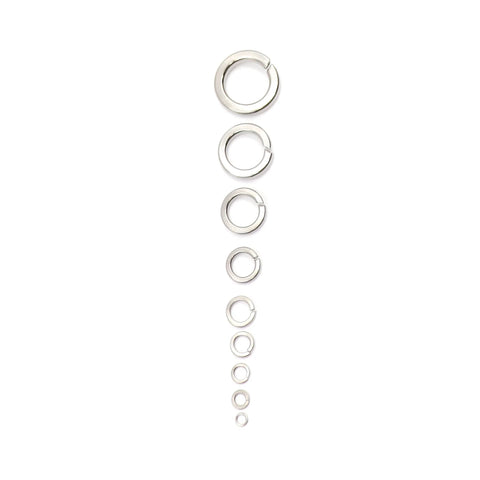 Spring lock washers assortment, stainless steel 304, M2–M12 sizes, 1150-piece kit