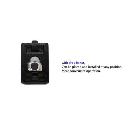 Complete M8 Hardware Kit For 4040 And 4080 Aluminum Extrusion Profiles, 60 Drop In M8 T Nuts close-up view