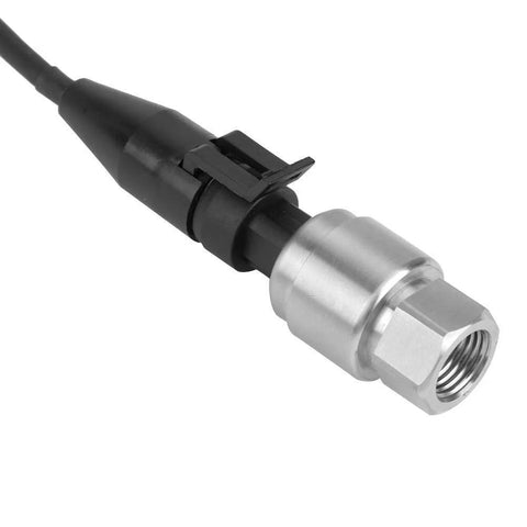 FASTROHY stainless steel pressure transducer with 1/8 NPT thread and black connector for oil, fuel, gas, water