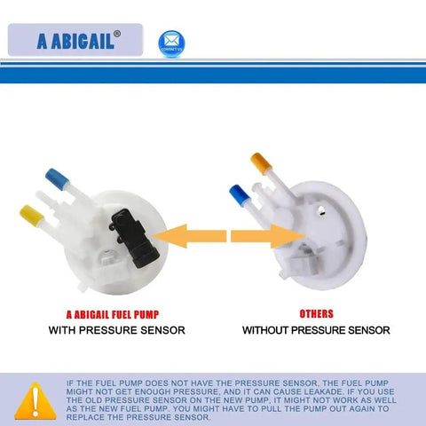 Comparison of fuel pumps with and without pressure sensor for Chevy GMC C K Pickup Fuel Pump Assembly Replacement Kit