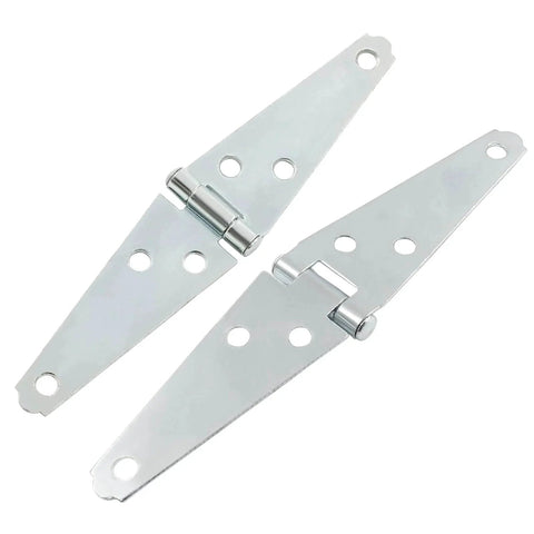 3 Inch Strap Hinges Heavy Duty Surface Mount Hinges With Mounting Screws for Barn Doors Wooden Boxes Deck Hatches Cabinets 6 Pack