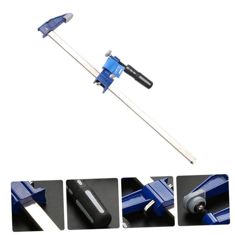 Heavy Duty F Clamp Woodworking Clip Fixture With Quick Release Trigger And Ergonomic Handle For Easy One Hand Operation Pro Grade Labor Saving Clamp Tool