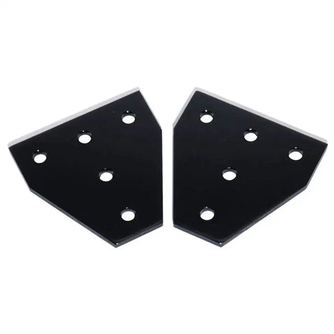 10 Pcs Anodised 90 Degree T Shape Corner Bracket Plate With Five Holes For 20x20mm Aluminum Extrusion Profile Black Heavy Duty