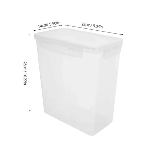 Transparent 5.8L Filament Storage Box For 3D Printer With Drying System And Airtight Waterproof Seal, dimensions shown