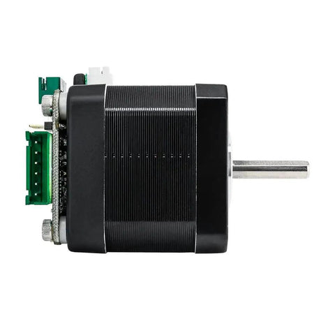 Side view of Closed Loop NEMA17 Stepper Motor Driver for CNC Machines and 3D Printers showing black casing and connectors.