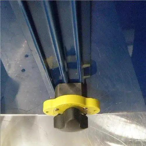 95 Pound Magnetic Jig For Woodworking And Welding Base Clamp Holder With On Off Cap installed on blue and metal surface