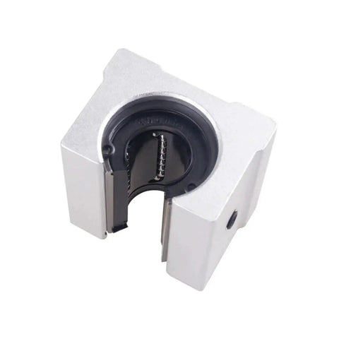 Close-up of a Heavy Duty Linear Ball Bearing Block And Guide Rail Kit For SBR Series 12U And 20U for 3D printing and CNC projects